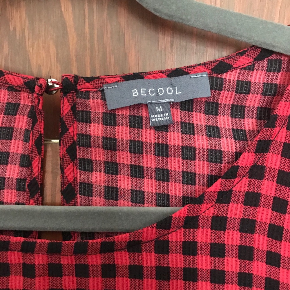 Buffalo Plaid Ruffle Top - Picture 5 of 9